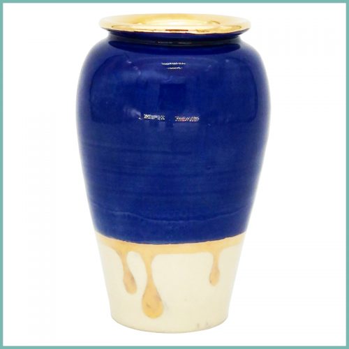 Wunderschöne Vase in Blau 5,5 x 10,5cm