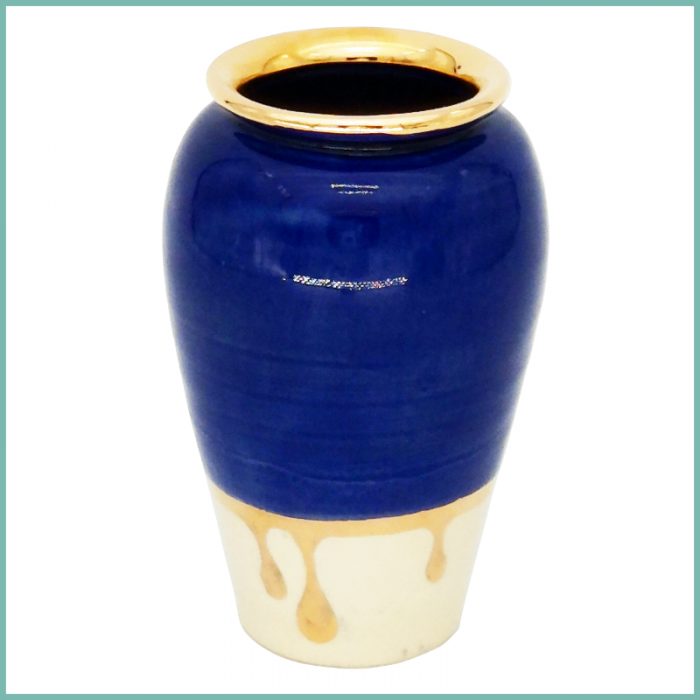 Wunderschöne Vase in Blau 5,5 x 10,5cm