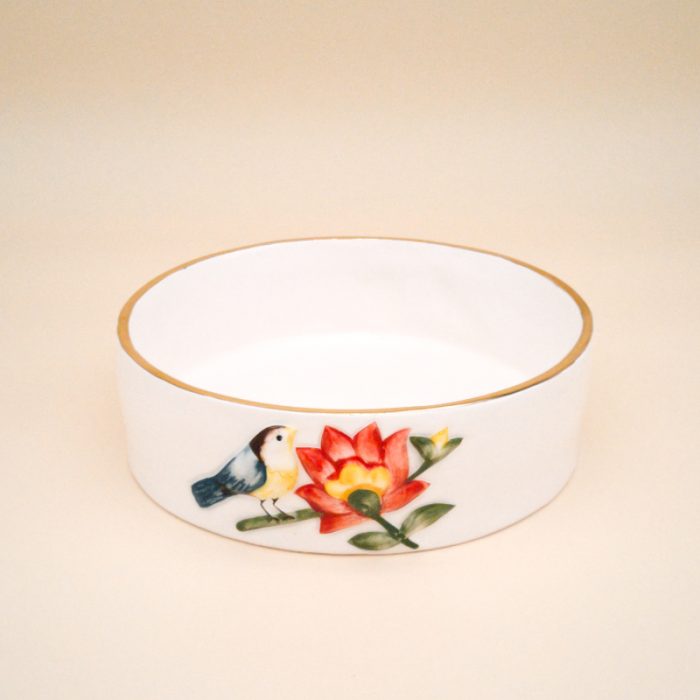 Schale | 20cm | Blumen und Vögel